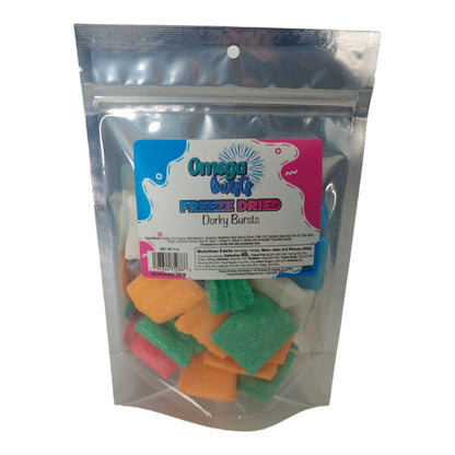 Omega Bursts Freeze Dried Candy "Dorky Bursts" 1ct/ 4 oz.