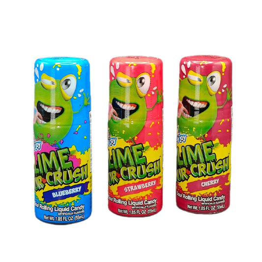 Ricky Joy Slime Sour Crush 1ct/ 1.85 oz Candy Sweet Snack Slime Sour Blueberry Cherry Strawberry Candies Trending