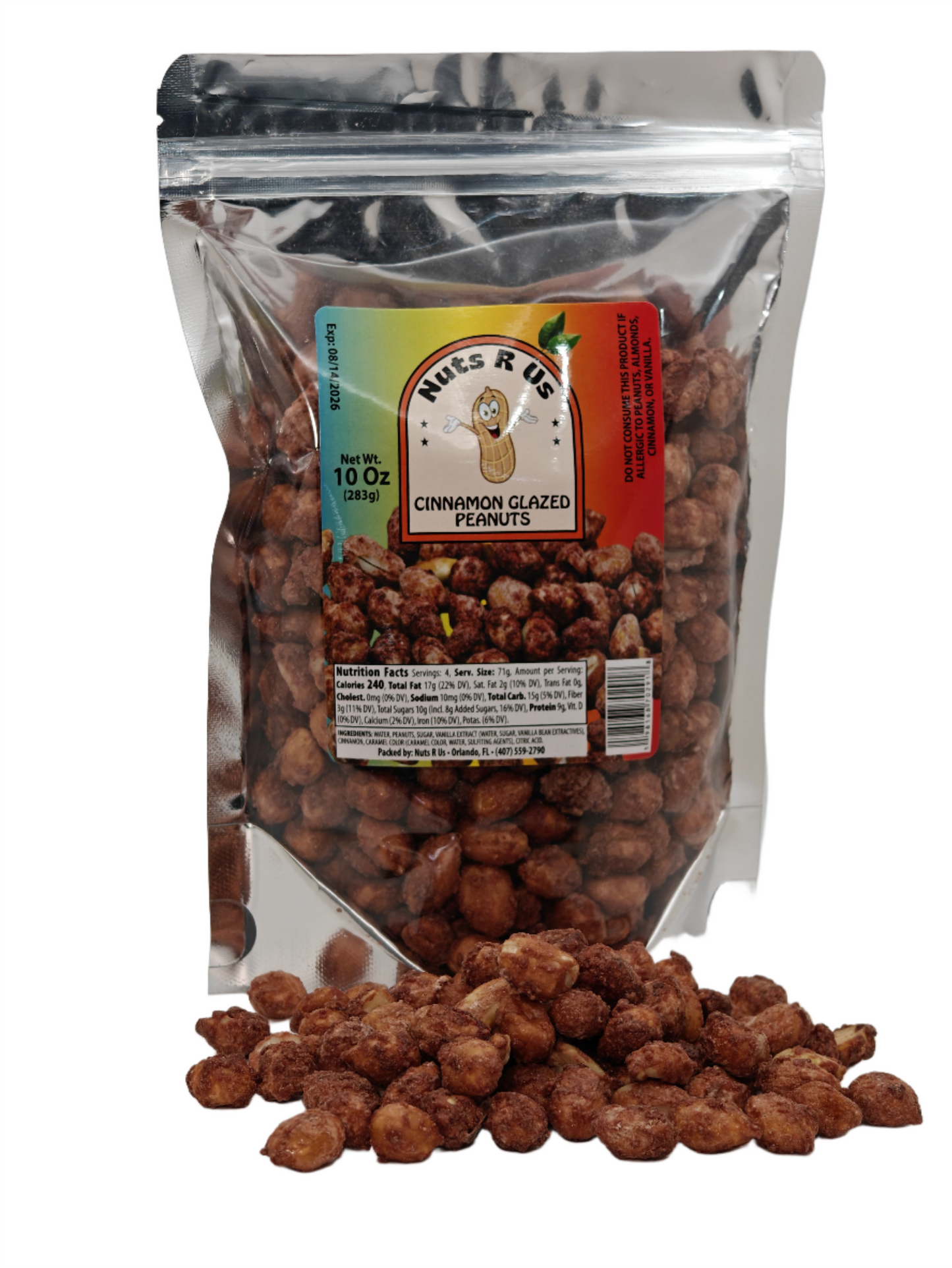 Nuts R Us Cinnamon Glazed Peanuts 1ct/ 10 oz.