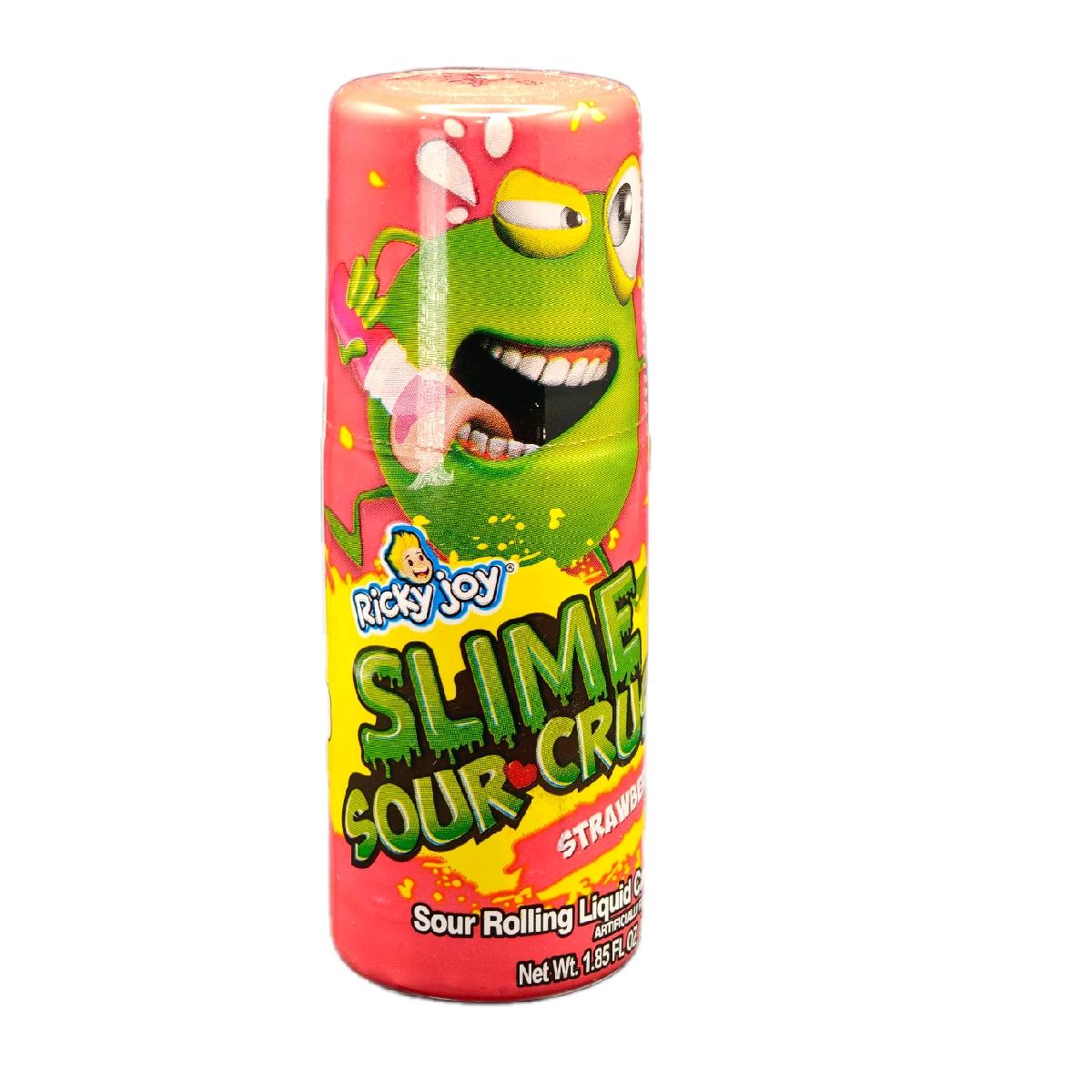 Ricky Joy Slime Sour Crush 1ct/ 1.85 oz Candy Sweet Snack Slime Sour Blueberry Cherry Strawberry Candies Trending